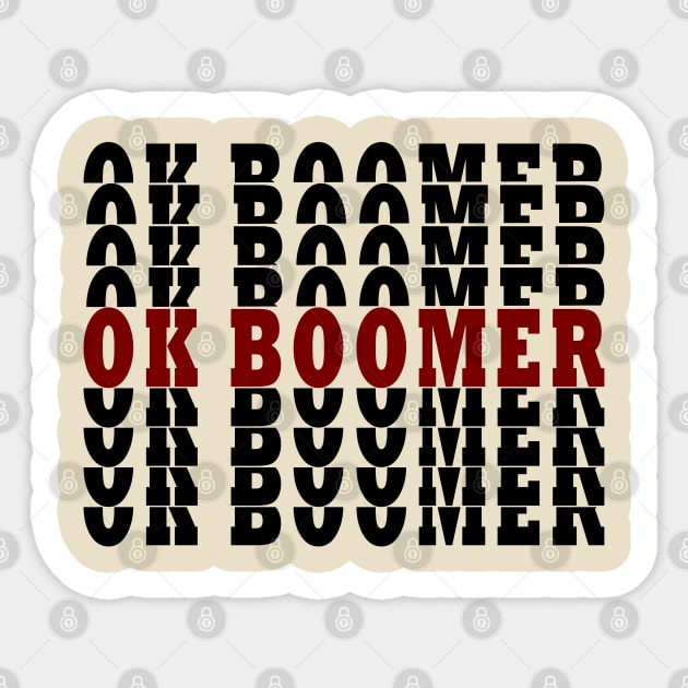 ok boomer Sticker by carismashop